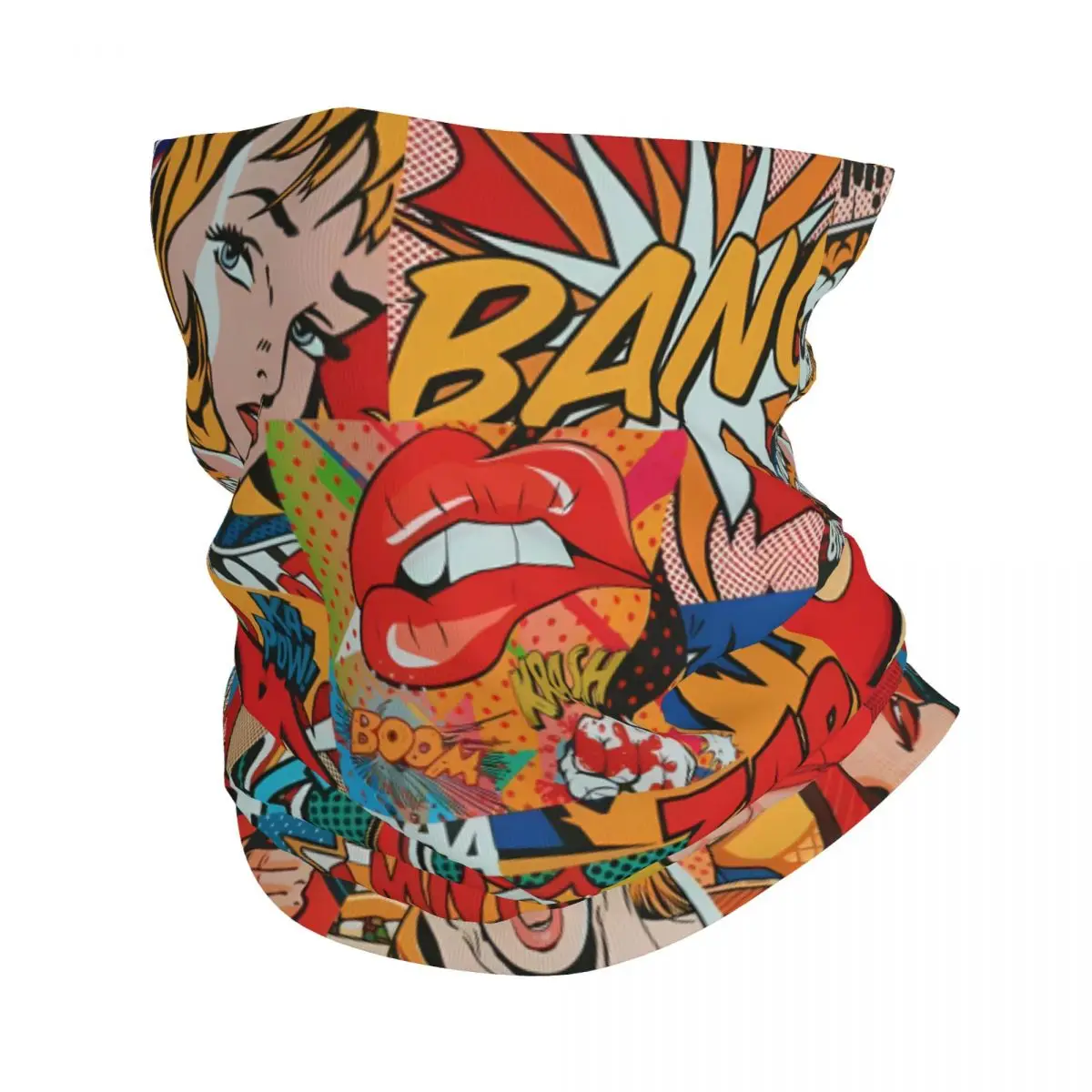 

Superheroes Thin Bandana Neck Gaiter Graffiti Style Wrap Scarf Headband Neck Cover