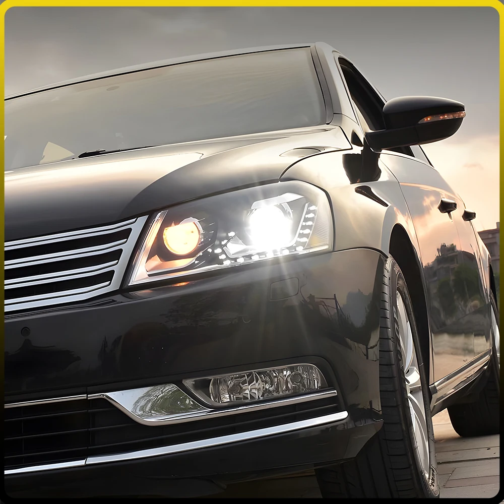 For VW Passat Magotan 2012-2015 eu version LED Auto B7 Headlights Assembly Projector Lens Car Tool Accessories Plug and Play