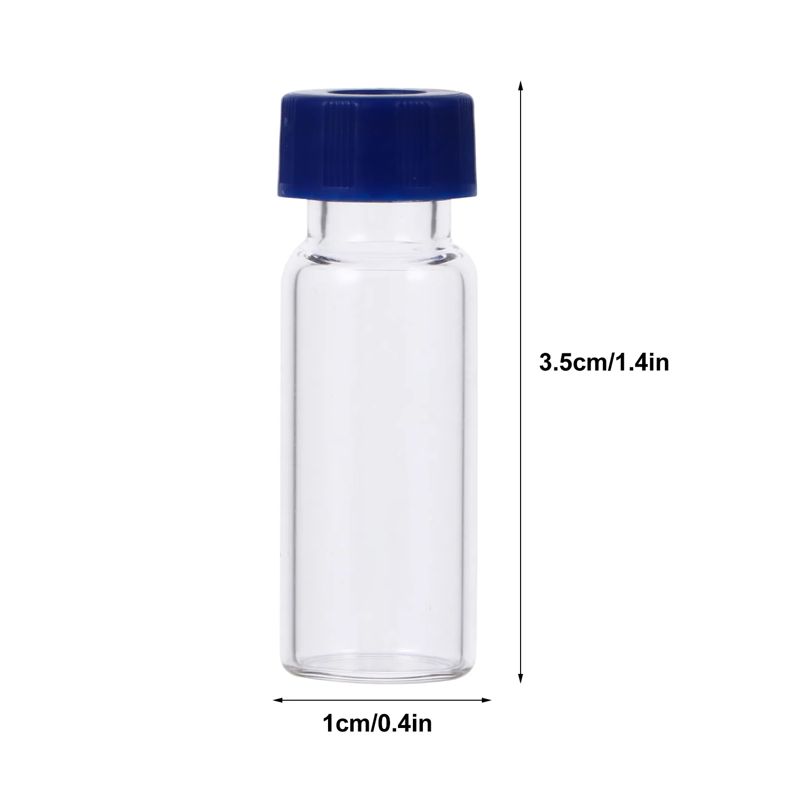 100Pcs 1.5ml 2Ml Airtight Chromatography Vials with Writing Patch Direct Puncture for High Throughput Analysis Lab