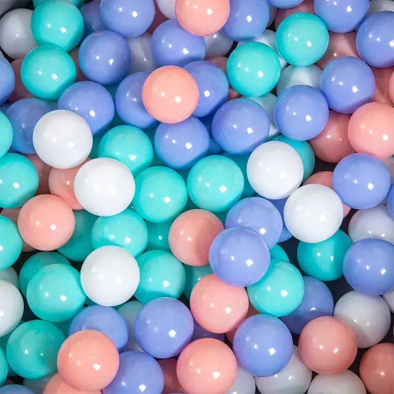 50pcs Blue Ball Pit Balls Ocean Balls for Babies Ball Pit Children Soft Plastic Pool Balls Parties Playground Toys Pool Ball New