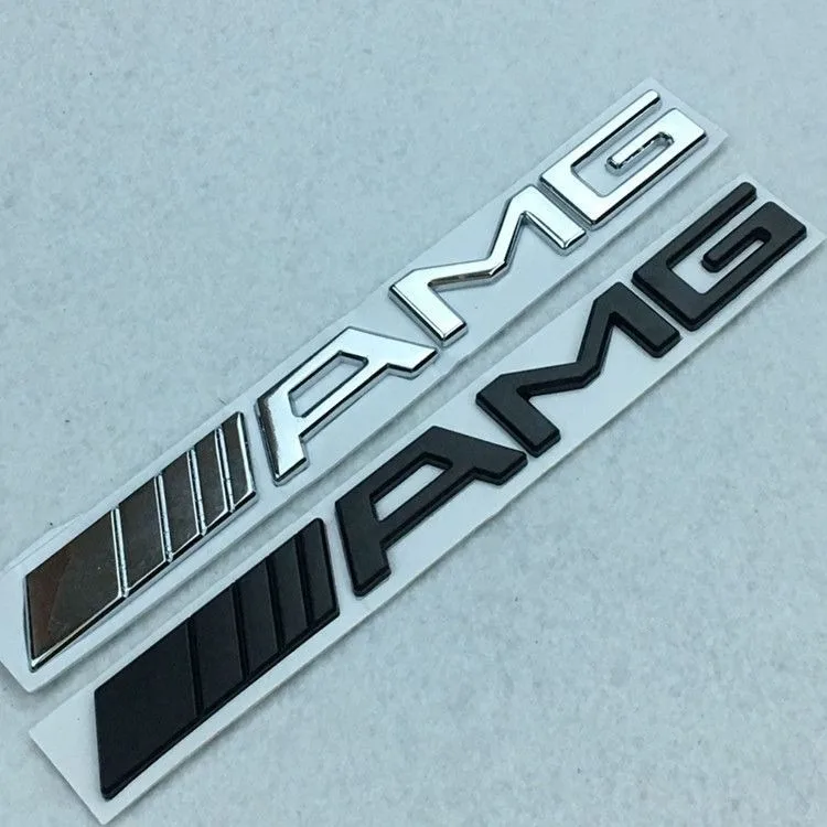 

ABS Car Logo Emblem For Mercedes Benz AMG A B C E G CLA W211 W203 W204 W210 W124 Rear Trunk Badge Stickers Decals Accessories