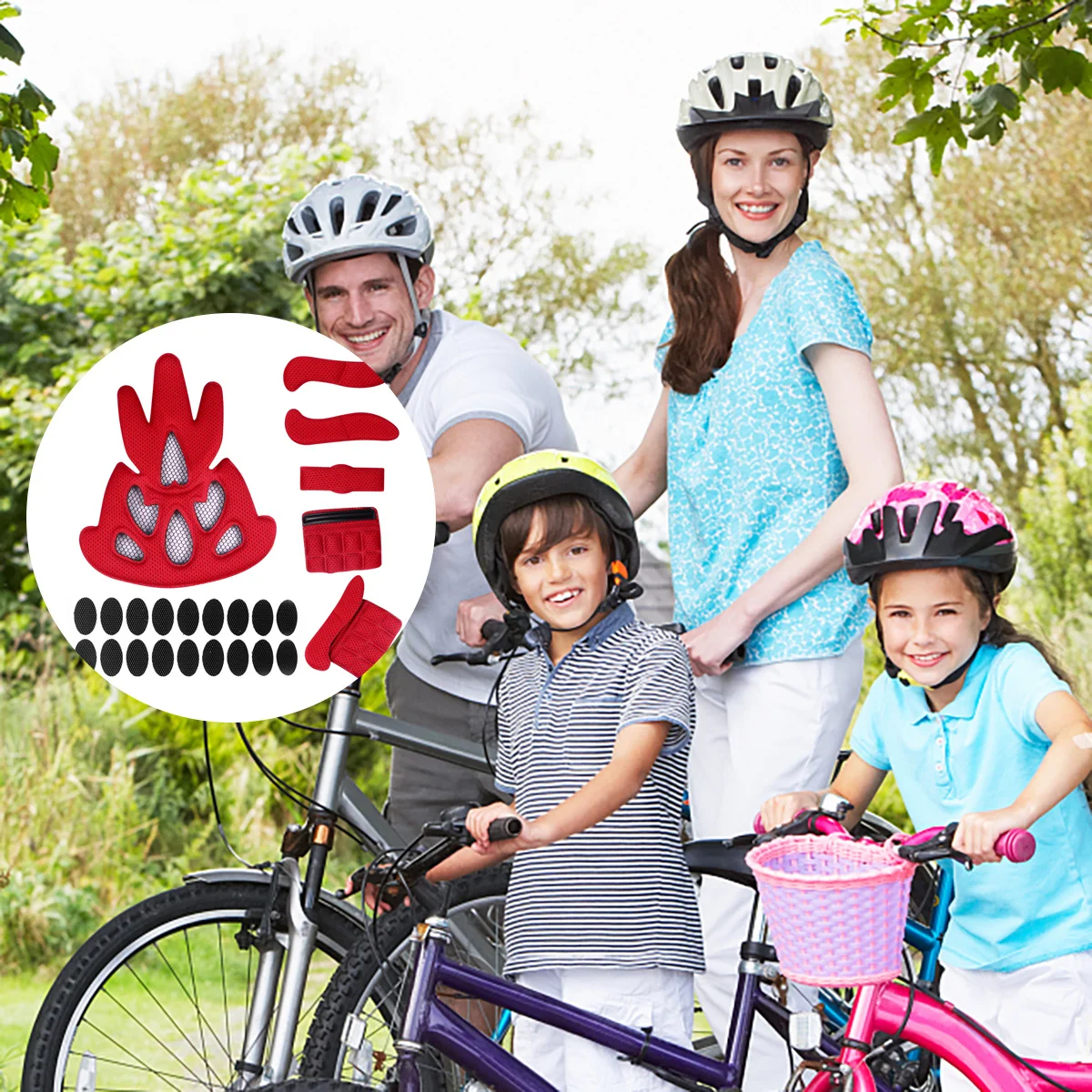 

1Set Buffering Mat Professional Safety Pad Non-Slip Cooling Liner Comfortable Padding Kit Riding Accessory