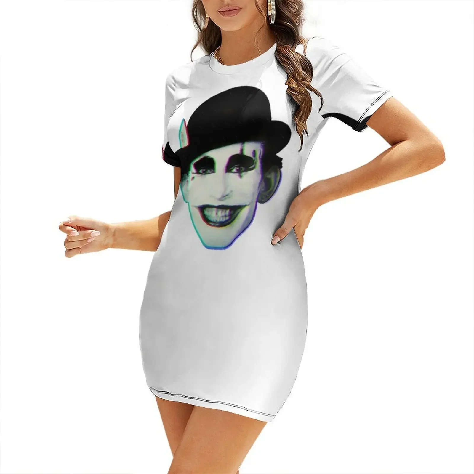 

The Adicts Punk Monke Short-Sleeved Dress summer dress woman 2025 trendy women clothes party dresses woman Clothing Dress