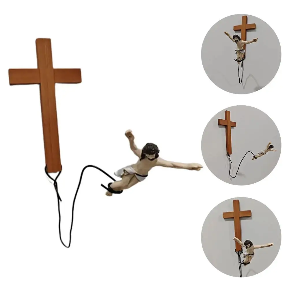 

Bungee Jumping Jesus Easter Atmosphere Decorative Ornaments Religious Crafts Ornaments Gifts Holiday Hanging Decorations K7R5