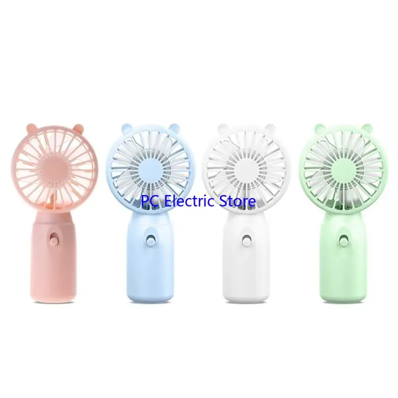 

F19C Travel Portable Fan Handheld Mini Fan AA-Battery Powered Super Mute Cooling Fan for Home Office- Travelling Cooler