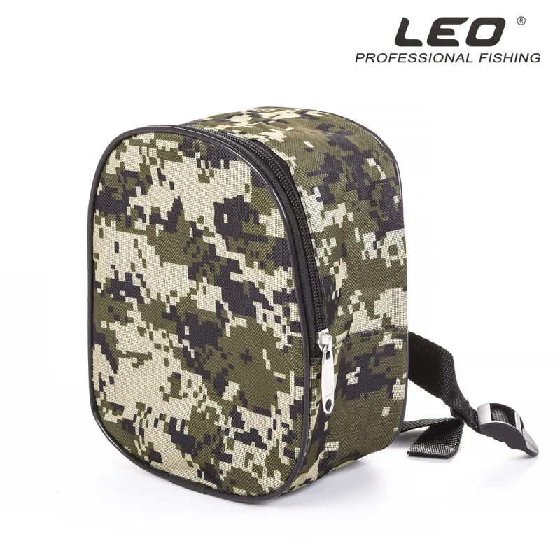Camouflage fishing gear small bag, lure rod bag, accessory bag, fishing reel bag, outdoor fishing equipment storage bag, multifu view 2