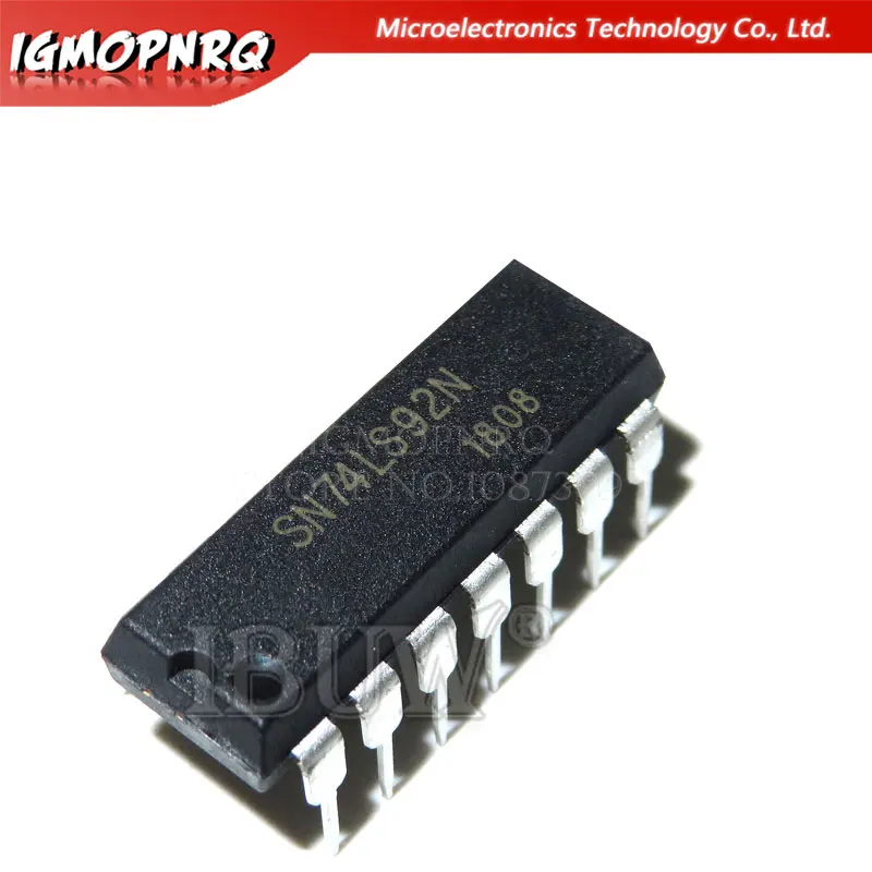 10PCS SN74LS92N DIP14 SN74LS92 74LS92N 74LS92 DIP Integrated IC