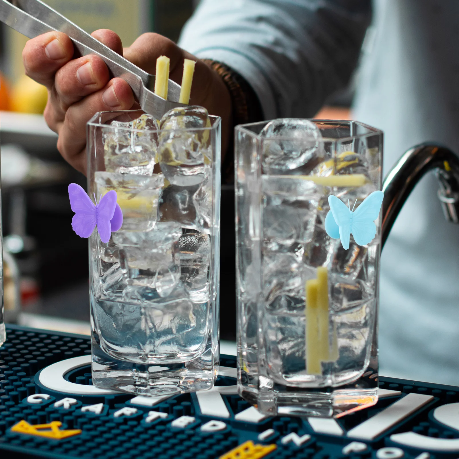 

12Pcs Wine Cup Markers Silicone Drink Tags Creative Wine Glass Charms Party Supplies Glass Identification