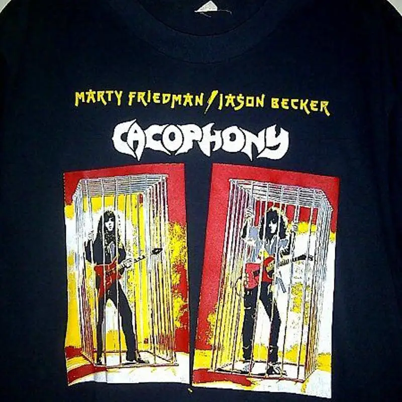 Jason Becker Marty Friedman Cacophony T Shirt Full Size S To 4Xl