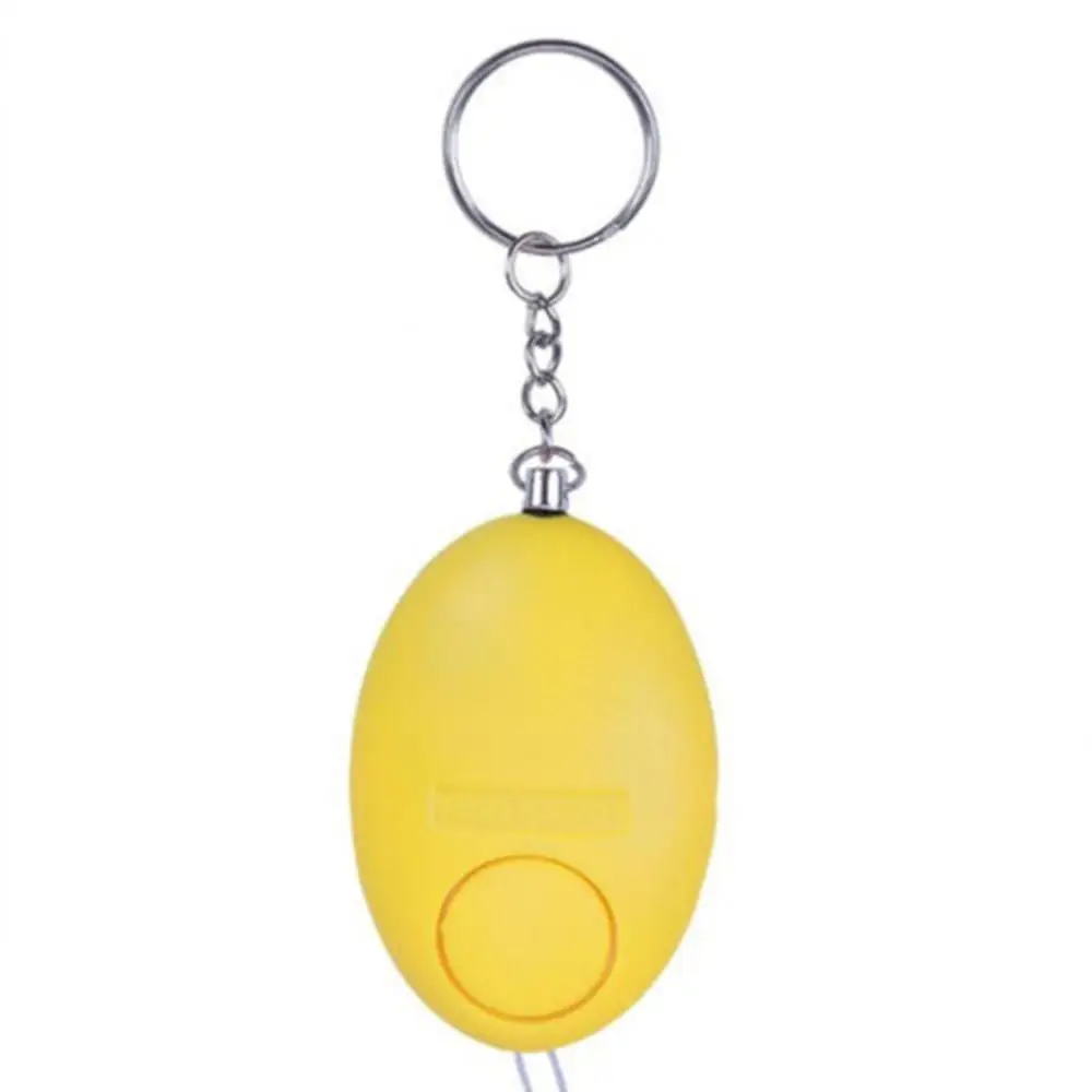 Self Defense Alarm Keychain 120dB Egg Shape Girl Women Security Protect Alert Personal Alarm Emergency Survival Whistle Keyring