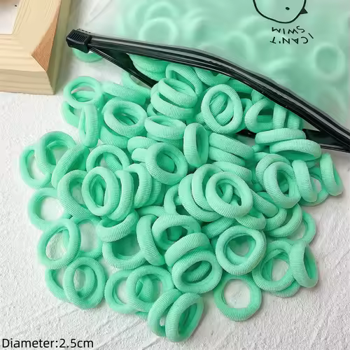 50pcs Black Elastic Hair Band Leagues Ties Colets Scrunchies Springs Gum Accessory For Girl Women No Damage Pigtails Holder Set - Image 37