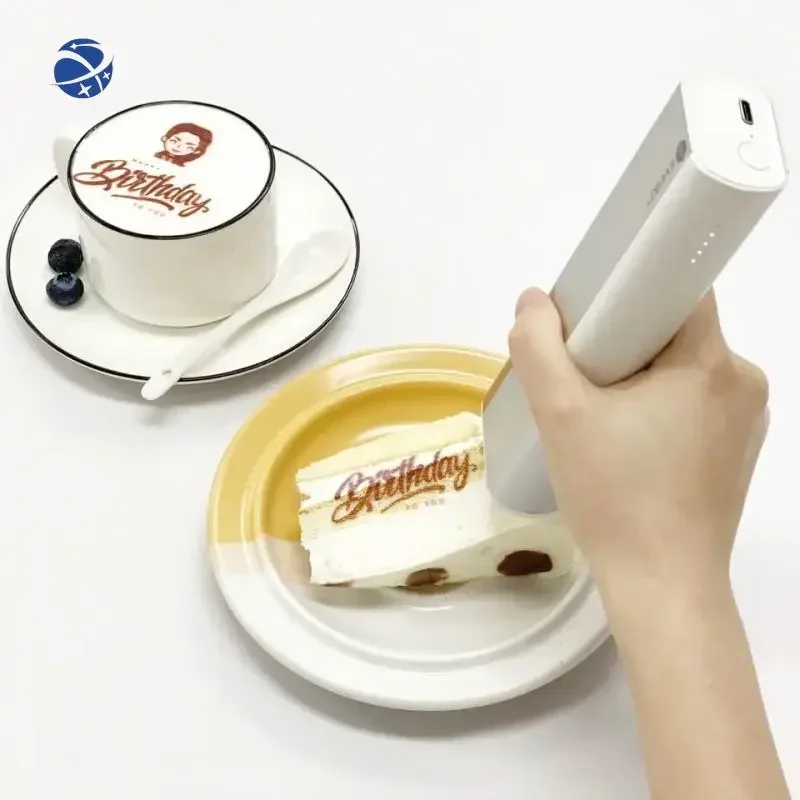 Evebot Diy Handheld Inkjet Printer For Food Coffee Cake And Pastries Macaron Edible Portable Printer Pen Food Printing Machine