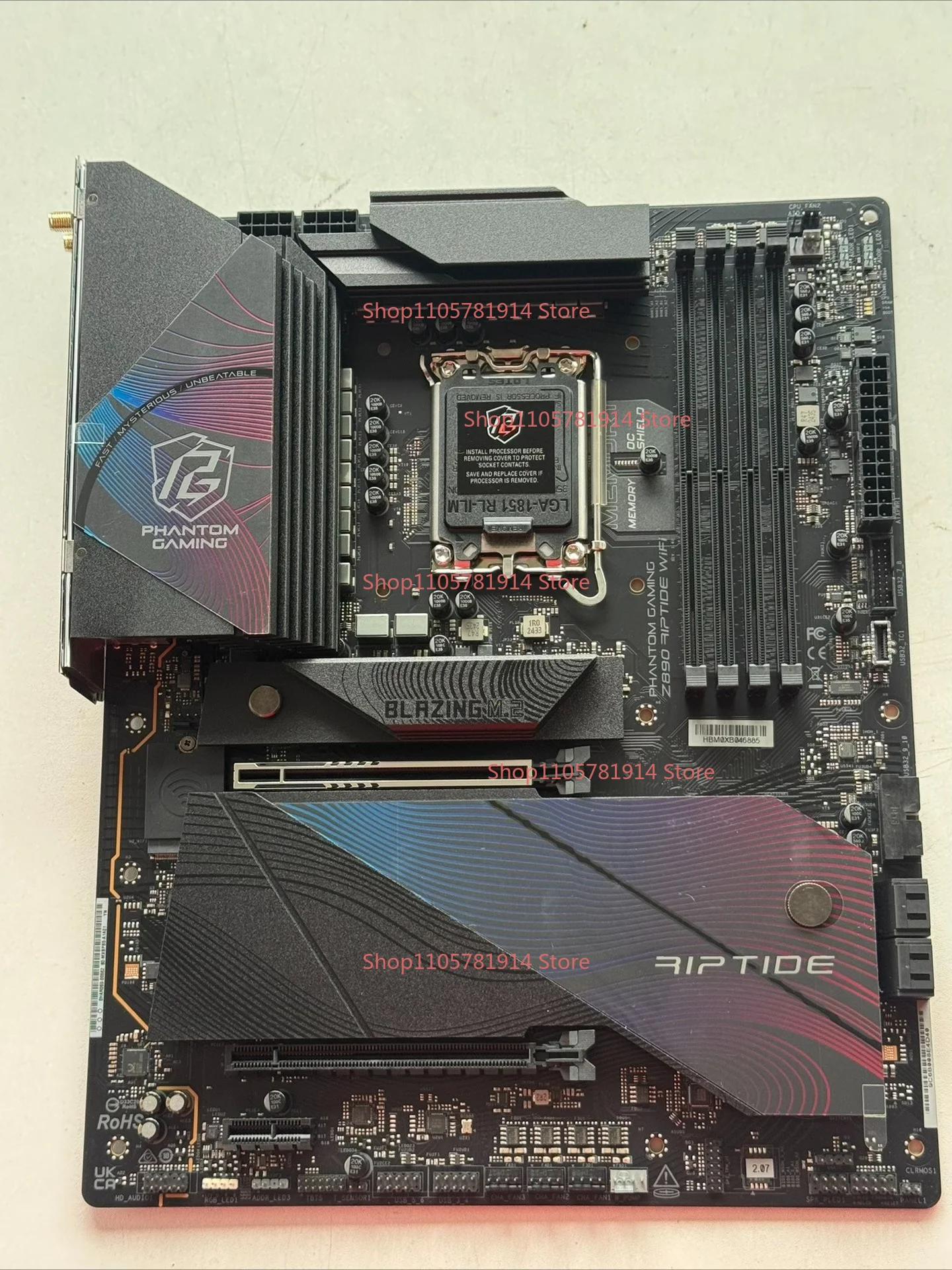 For ASRock Z890 RIPTIDE WIFI Main Board ATX Large Board, Support Ultra 3- Ultra 9 Processor, Memory DDR5