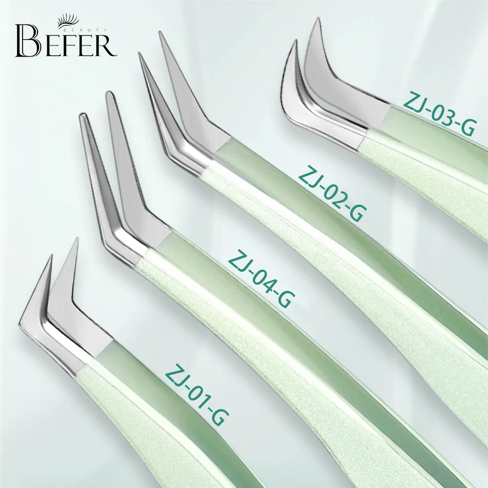 False Eyelashes Tweezer Stainless Steel Eyelash Extensions Tweezers Anti-Static Multifunctional Lash Tweezers Beauty Makeup Tool