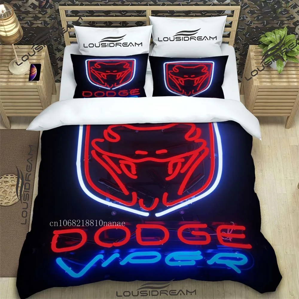 Dodge Hellcat Srt Logo Monster All Season Twin Bedding Set 3 Piece Comforter Set Bed Duvet Cover Double King Comforter Cover