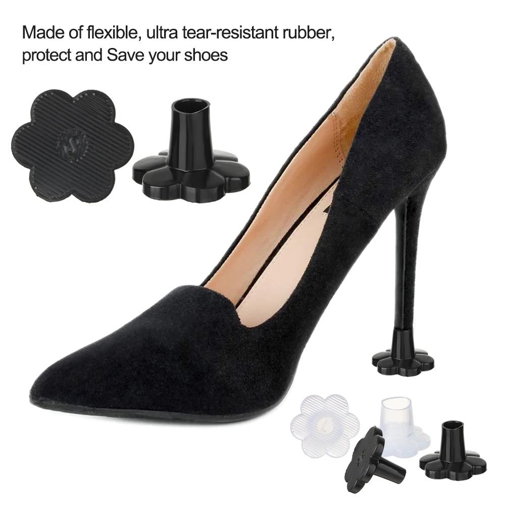 1 paar Schalldämpfer Ferse Protector frau High Heel Schutz Abdeckung Runde Form Nicht-slip Wearable Stoßfest Schuhe Zubehör – Detail 7