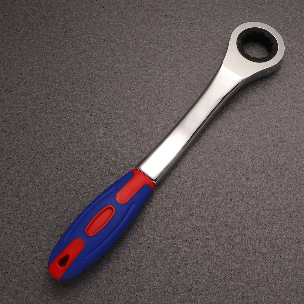 Chiave a cricchetto bidirezionale 22mm Acciaio premium Durevole a sgancio rapido Testa tonda Strumento professionale per macchie strette Riparazione di emergenza