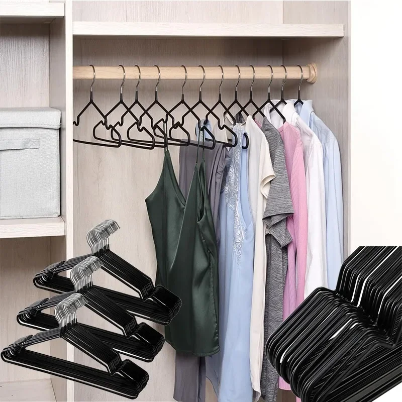 I KNOW  Color Waterproof 10PCS  Hanger 40CM Household Non-slip High Quality Metal  Colorful Clothes Hanger
