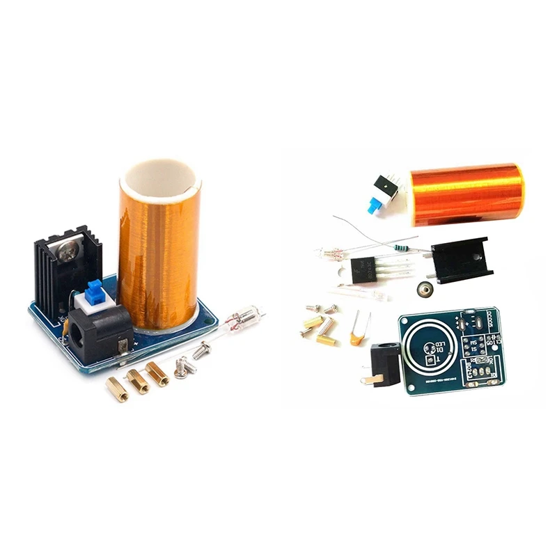 BD243 Mini For Tesla Coil Kit Empty Lights Technology DIY Electronics BD243C DIY Mini For Tesla Coil Module, DIY Kit Durable