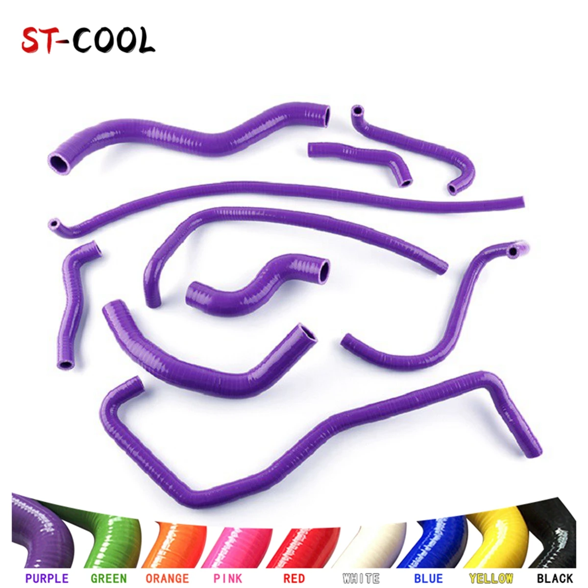 For 2002-2007 Honda CB900F 919 Honet 900 2003 2004 2005 2006 Radiator Hoses Kit Silicone Tubes Pipes 10Pcs 10 Colors