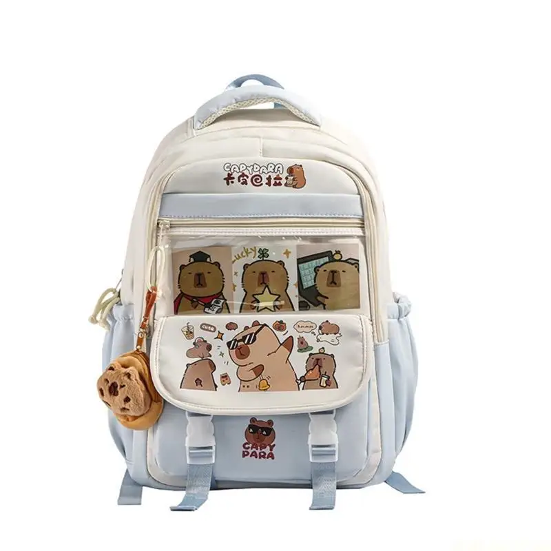x90d-stylish-capybara-backpack-school-bag-offering-comfort-and-ample-storage-space