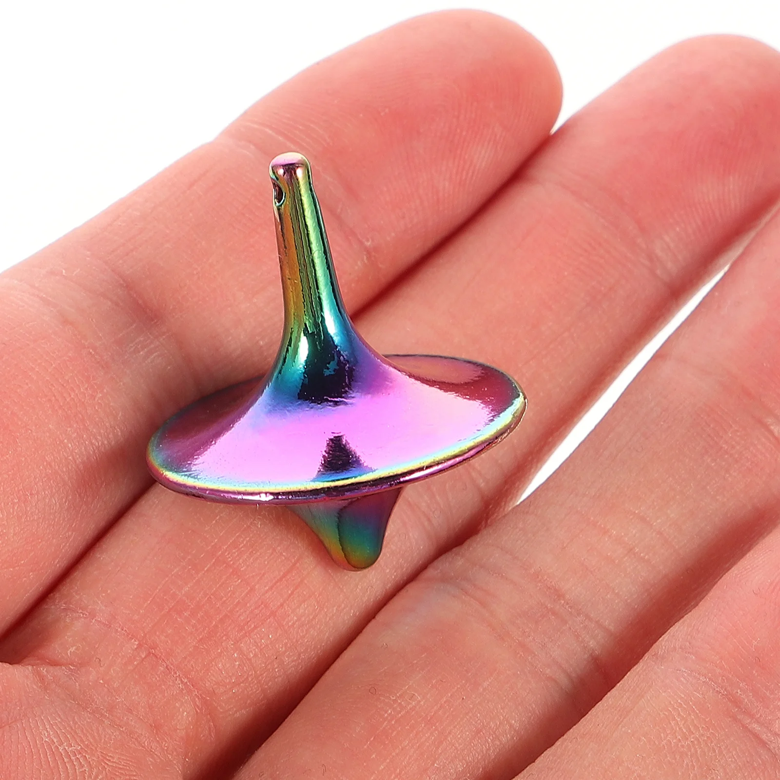 النحاس المحمولة الدوران الضغط مضحك الإبداعية الملونة الطفل الكبار مثيرة للاهتمام العرض النحاس الدوران اللعب