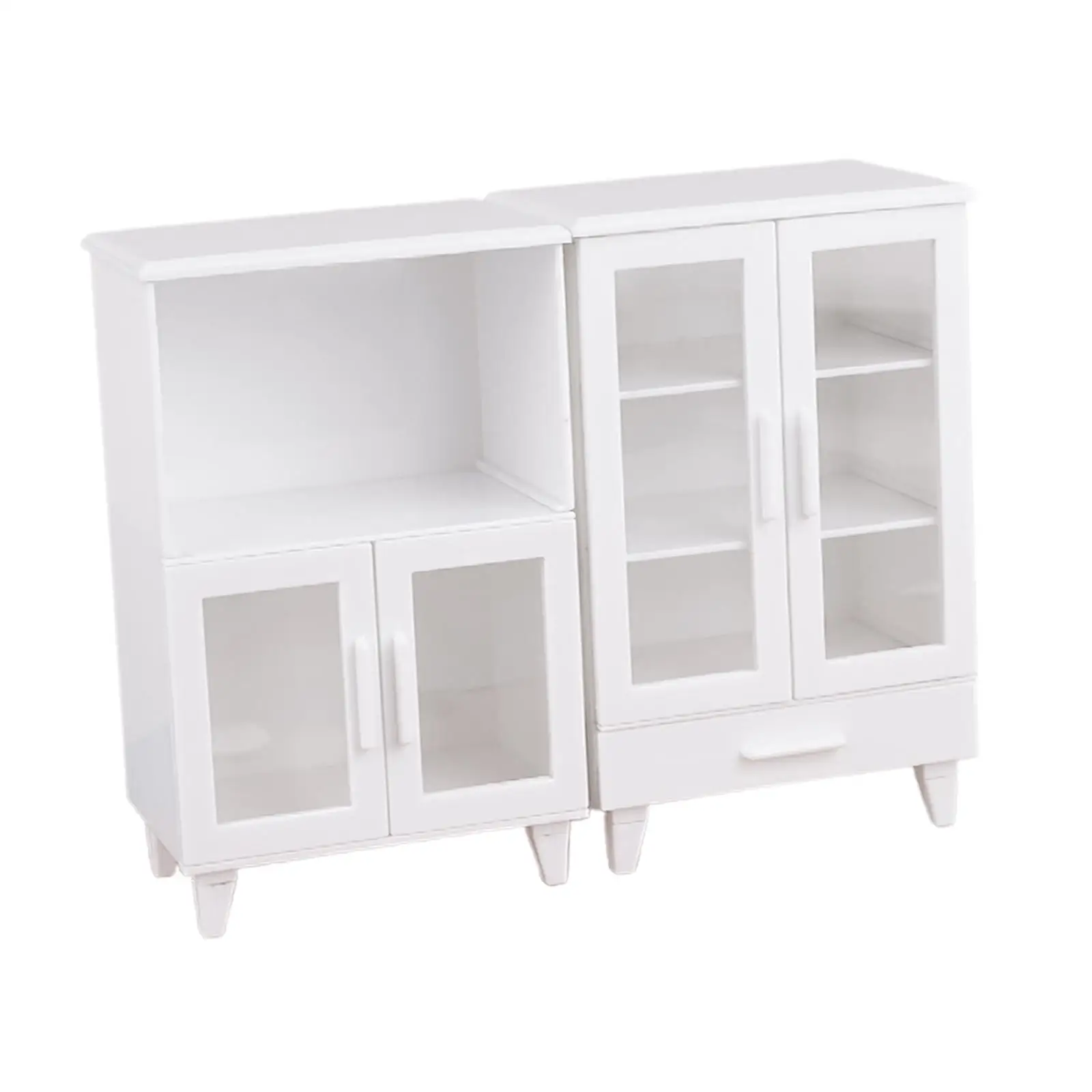 ตู้เก็บของบ้านตุ๊กตา 1/12 อุปกรณ์ครัว ตู้หนังสือ อุปกรณ์บ้านตุ๊กตา