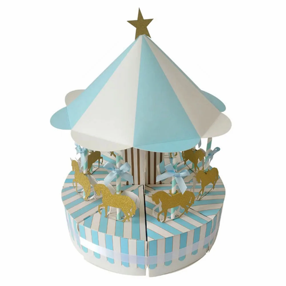 Romantic Carousel Candy Box New and High Quality Fashionable Atmosphere Sweet Wedding Party Decoration Guest Favors Gifts