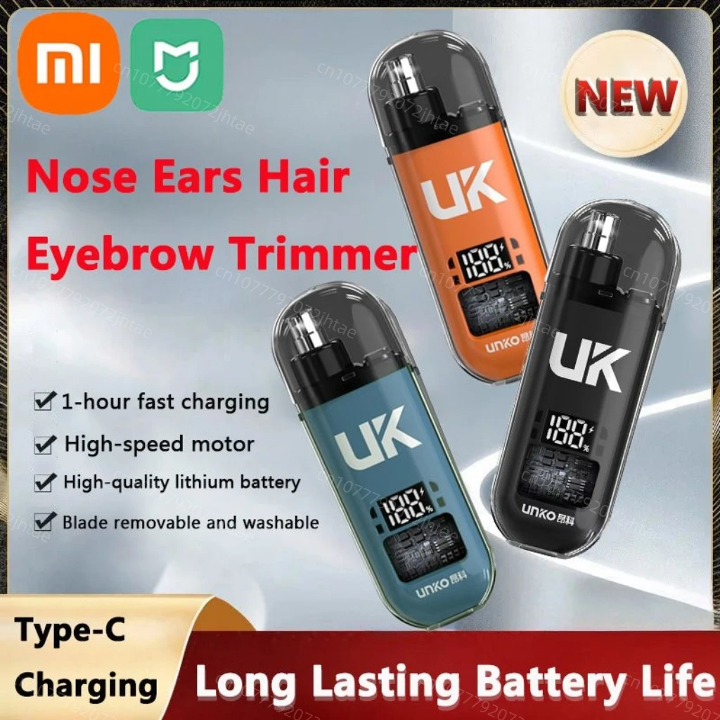 Xiaomi MIJIA Mini Elektrische Neushaartrimmer Type-c Draagbare Neus Oren Haar Wenkbrauwtrimmer Heren Oplaadbare Pijnloze Tondeuse