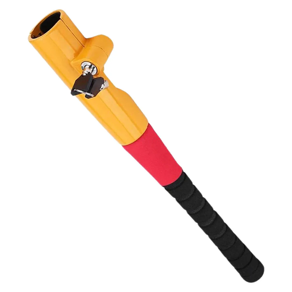 

Car Steering Wheel Lock Yellow Universal Strap Travel Adjustable Antitheft Device for Car Truck SUV Vehicle Security Reliable