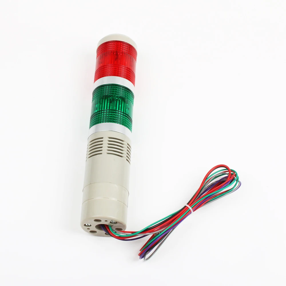 12V 24V 110V 220V ความปลอดภัย STACK โคมไฟสีแดงสีเขียว LED อุตสาหกรรม Tower ไฟสัญญาณ LTA-505 สีแดงสีเขียวไฟแสดงสถานะแสงคงที่