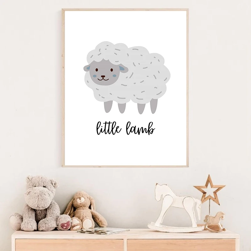 الحد الأدنى نمط الأزرق الكرتون لطيف نجوم القمر الشمس الألبكة المشارك طباعة حائط لوح رسم صورة فنية ديكور غرفة الأطفال المنزل #4