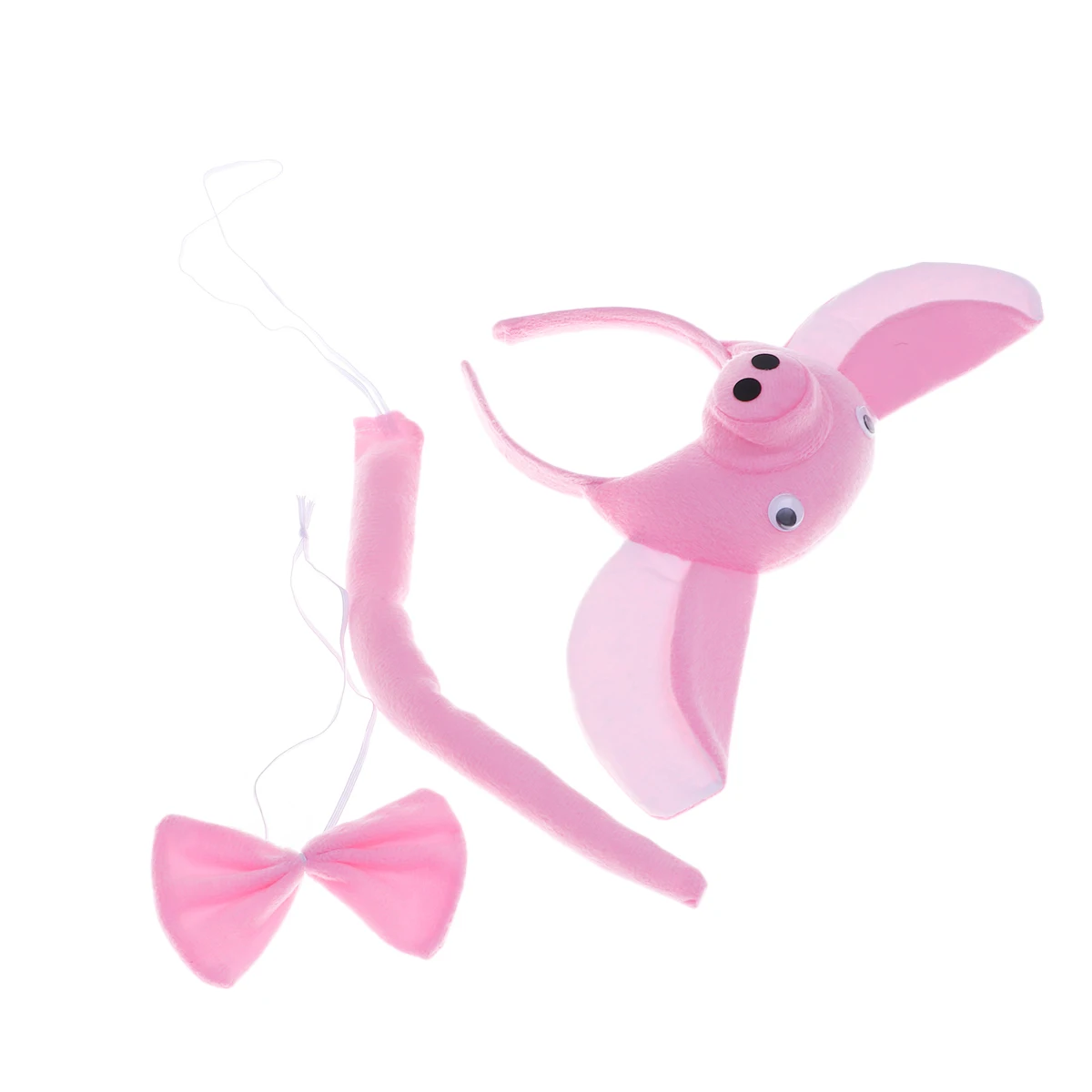 

3 Pcs Animal Headb Bowtie Tail Costume Accessory Kids Headb s Party Pig Comfortable One Size Fits Most Children Adults