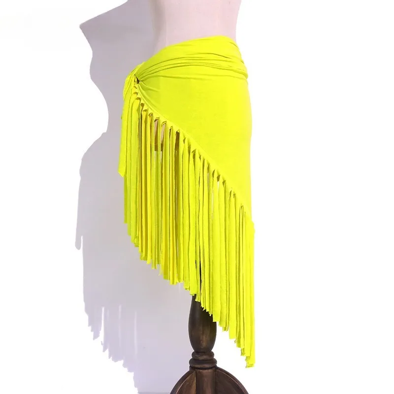 

Индивидуальный хип-шарф для танца живота, треугольный новый мастер-стиль, богемный модальный хлопковый 3-угольный хип-шарф с кисточками