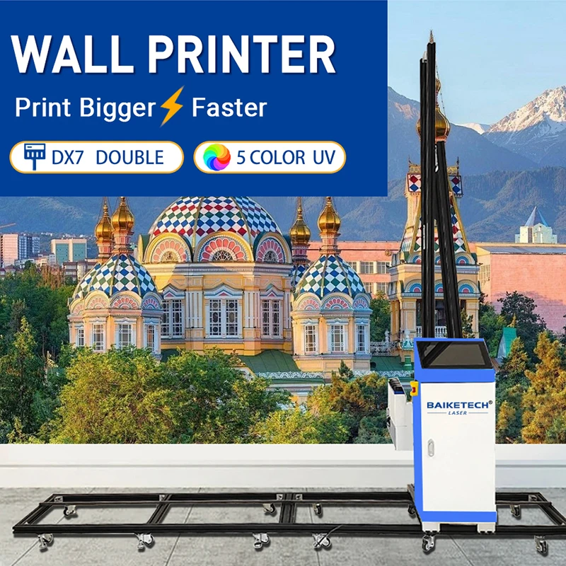 

Double DX7 indoor and outdoor printing machine TH-UP1400 Pro Factory direct sale 3D UV vertical wall decor inkjet printer