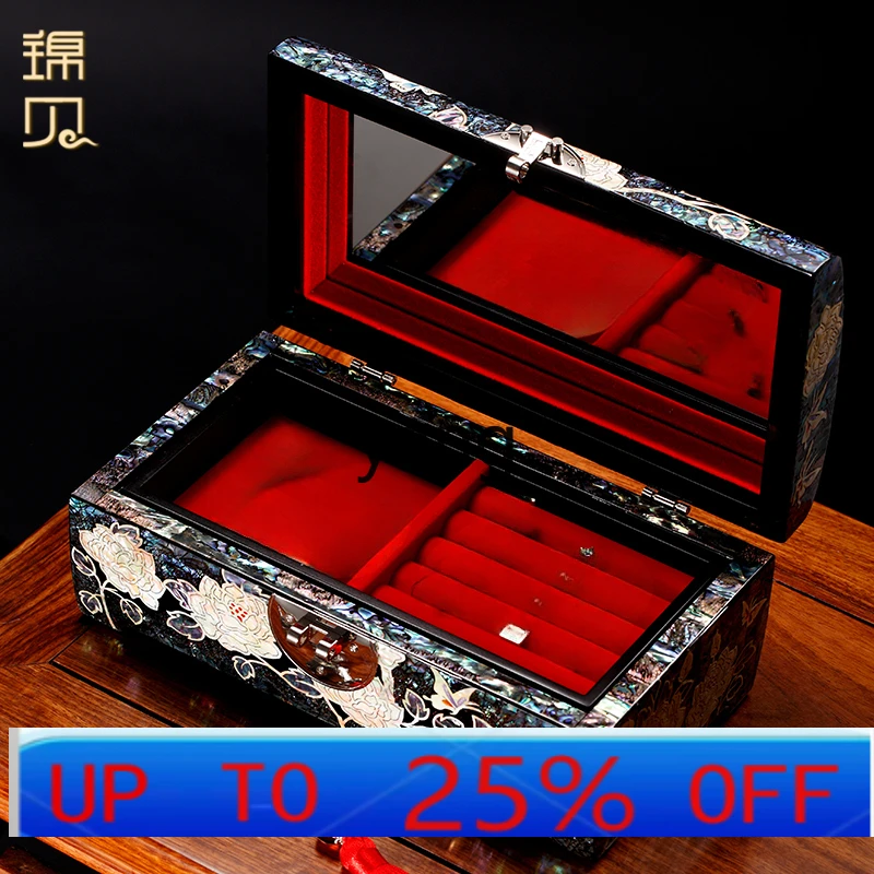 

LH Jinbei Luodian лак подарочная коробка для хранения ювелирных изделий ожерелье браслет фурнитура для мамы, чтобы отправить девушки практичный фестиваль Циси