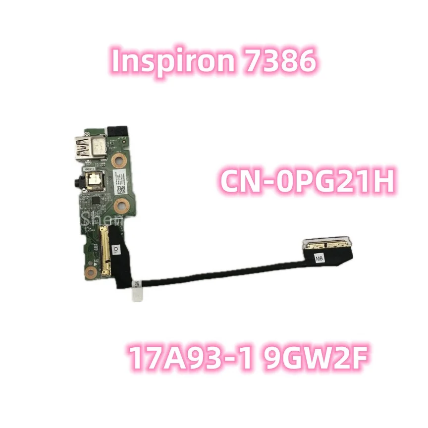 لوحة صوت Usb مع كابل ، 0pg21h للكمبيوتر المحمول dell inspiron 13 ، 17a93.1 9gw2f