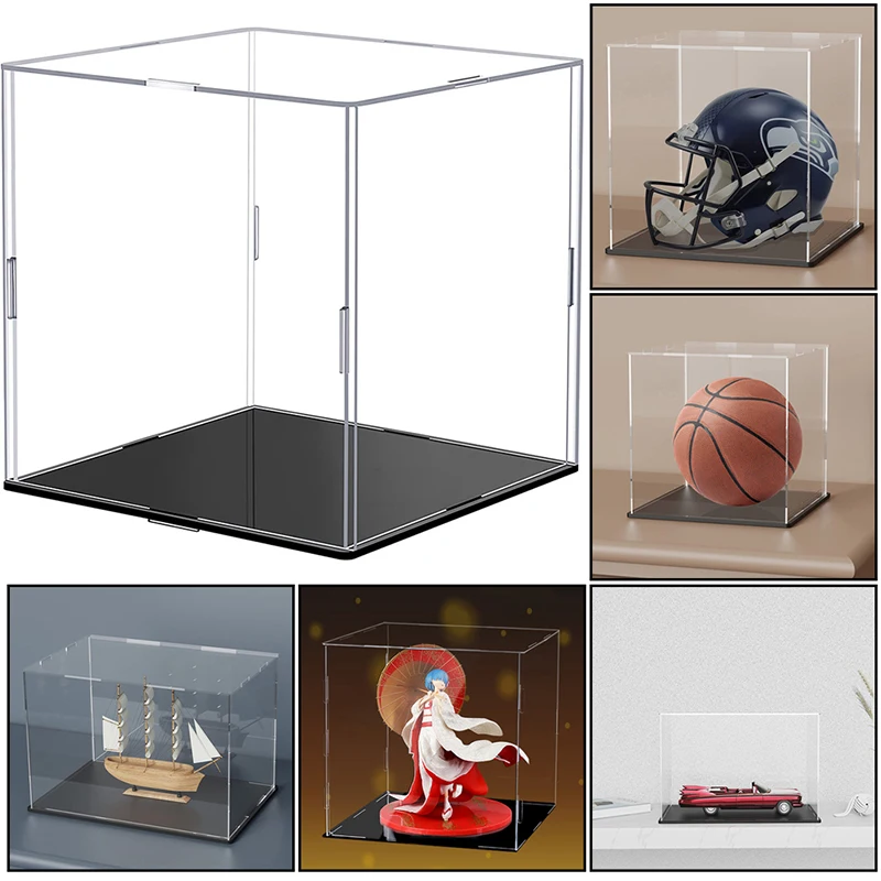 Acrylic Display Case Countertop Box Organizer Stand Dustproof Protection Showcase for Action Figures/Toys/Car Model/Collectibles