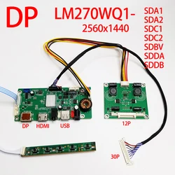 Kit For iMac 2009 2010 2011 A1312 27inch LM270WQ1-SDA1 SDA2 SDC1 SDC2 LCD Screen Driver Board DIY Monitor Control DP eDP 30Pin