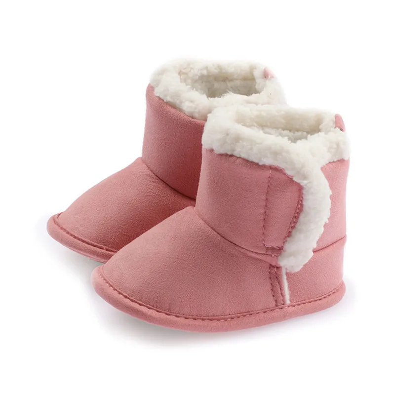 

Newborn Toddler Boots 1 Year Baby Girls Boys Shoes Soft Sole Fur Snow Boots