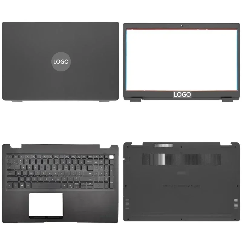 

New For Dell Latitude 3510 E3510 Laptop LCD Back Cover Front Bezel Upper Palmrest Bottom Base Case Keyboard Hinges