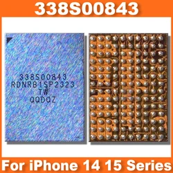 1-10Pcs/Lot 338S00843 Charging Power Boost IC Chip Chipset For iPhone 14 15 Serires 14Pro 14ProMax 14Mini 15Pro 15ProMax 15Mini