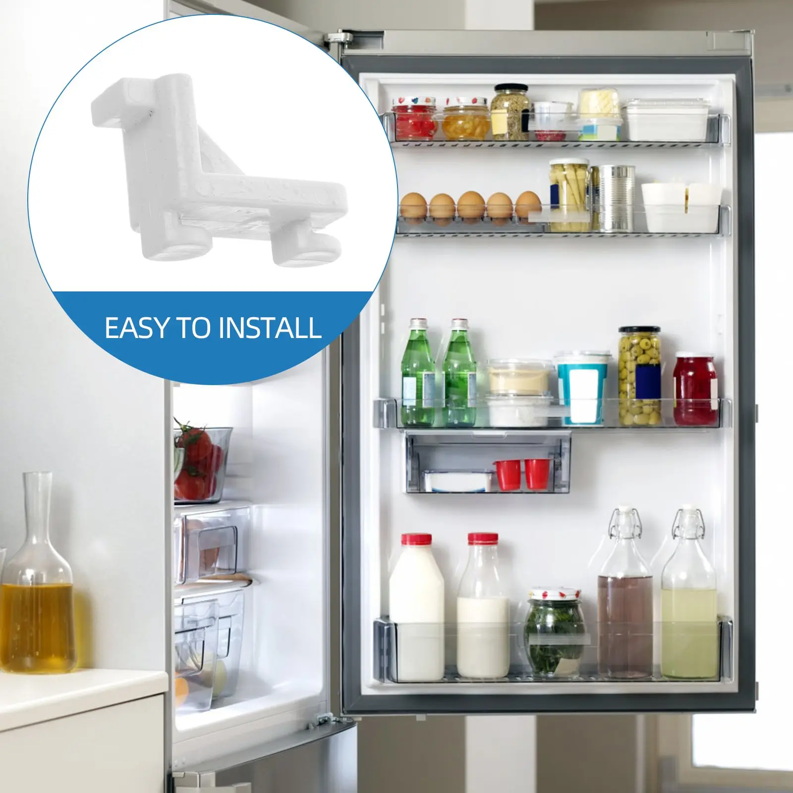 10 Pcs Refrigerator Buckle Commercial Shelf Clips Metal Shelving Freeze Freezer Partition Washable Easy Installation