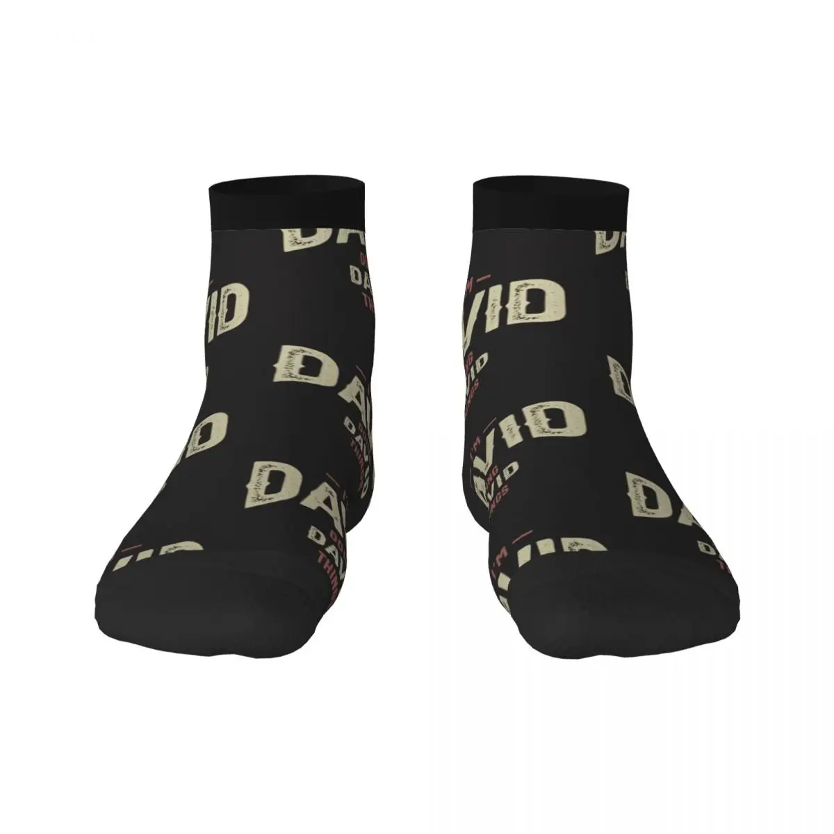 I'm David Funny Personalized Name Socks christmass gift sheer Boy Child Socks Women's