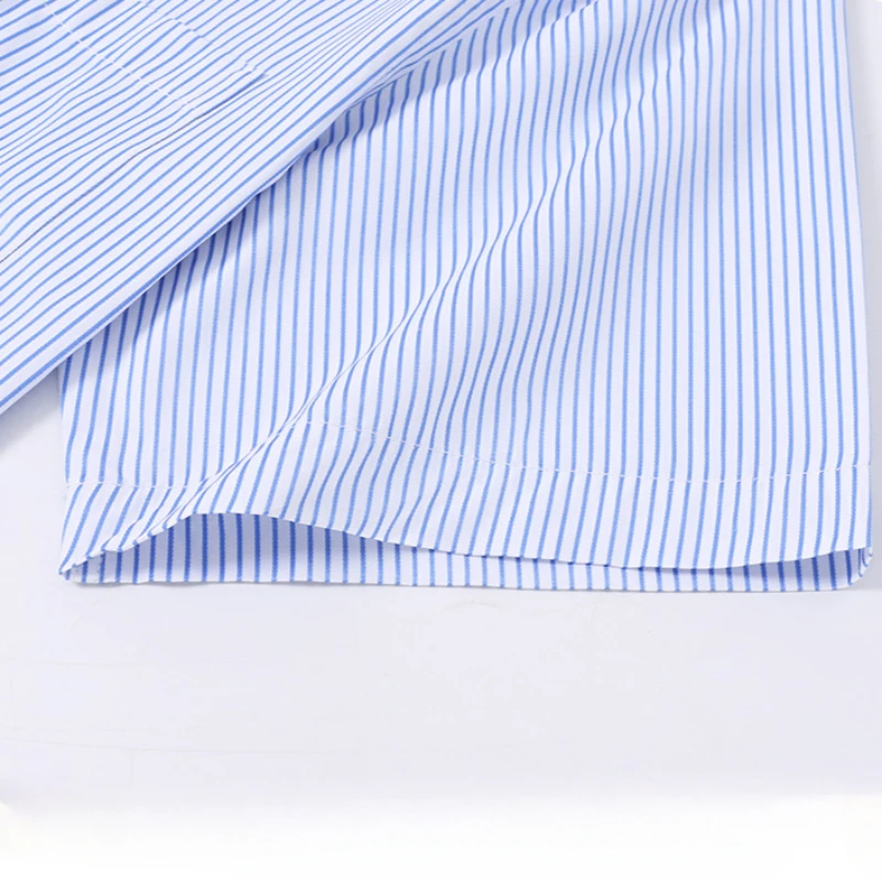 8XL القطن الخالص رجل قمصان قصيرة الأكمام الكلاسيكية المشارب بلون قميص أبيض رجل قمصان قصيرة الأكمام للرجال الأعمال عارضة