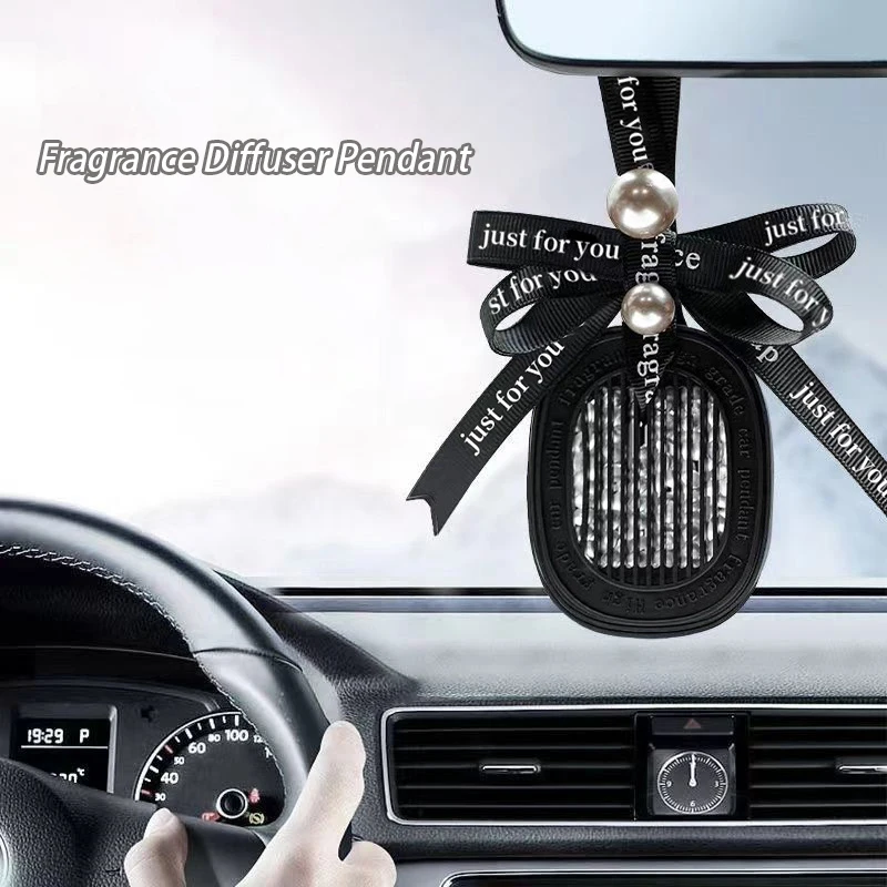 2025 Car Fragrance Diffuser Pendant Odour Removal Car Rear View Mirror Decoration Aroma Pendant Lasting Fragrance Home Pendant