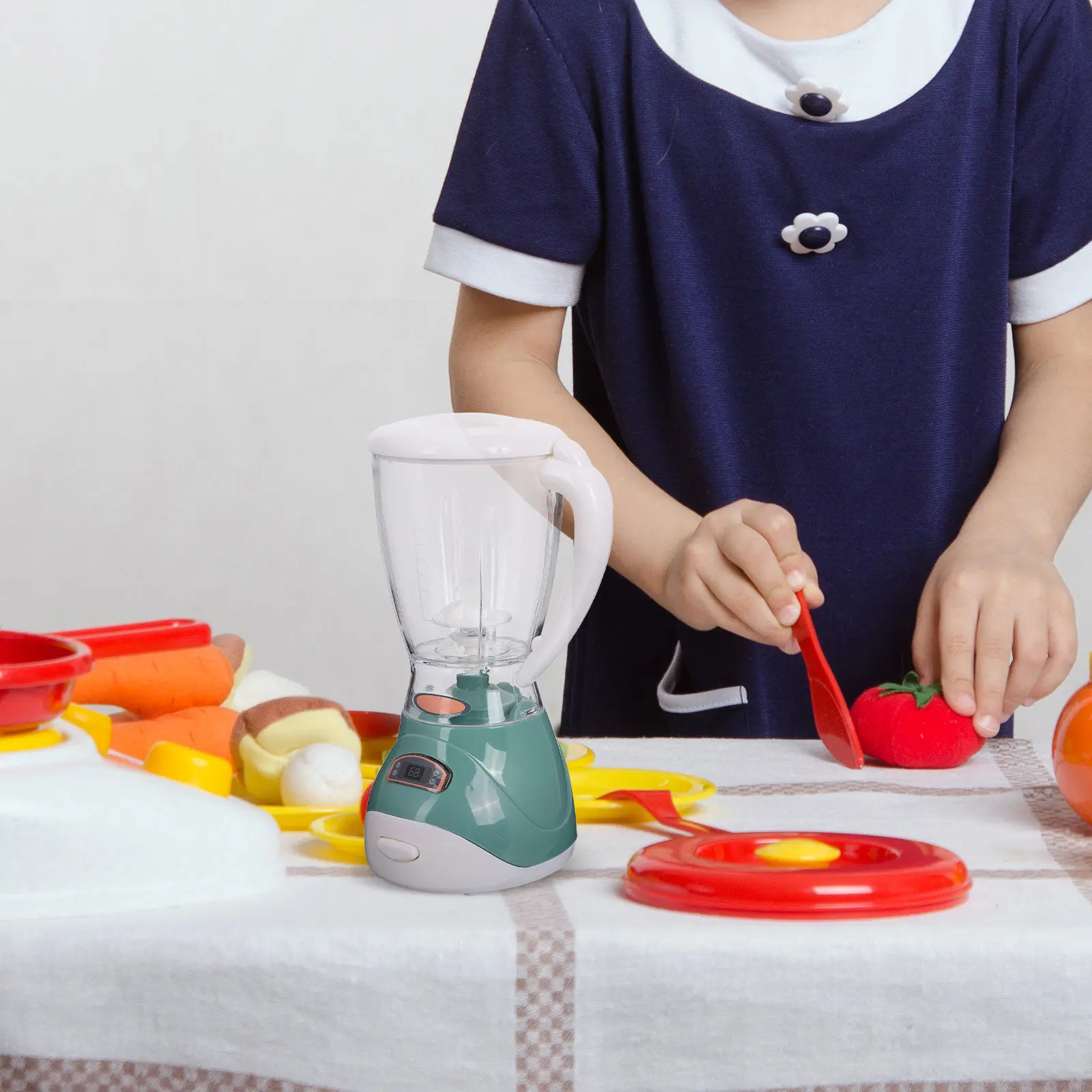 Premium Realistic Juicer Kitchen Appliance Set for Children Pretend Cooking Play Enhances Creativity Parent Child Interaction