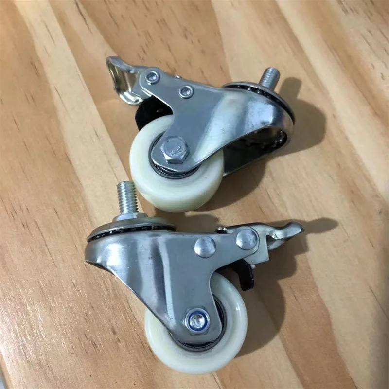 Clothing store universal wheel adjustable with brake wheel, coat rack universal caster, multi-functional hanger wheel