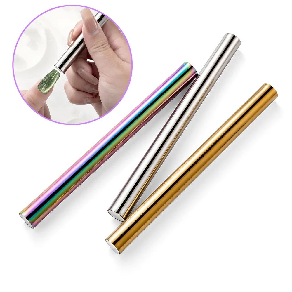 15cm UV Gel Polish Cat Magnetic Stick Tools for Nail Cat Eye Pen Lengthening Easy Gel Magnetic Silver/Gold Strong Manicure Tool