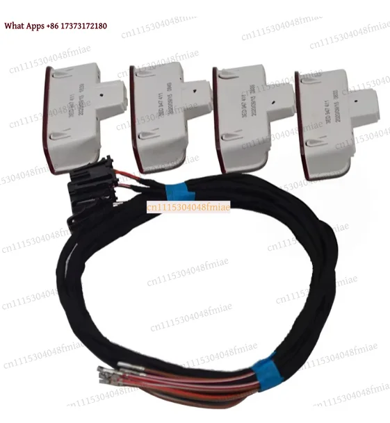 k3 Door Welcome Light 3ED947411, 4 Pcs Door Logo Projector with Cable Replacement for VW Golf MK5 MK6 Jetta CC Tiguan Passat B6